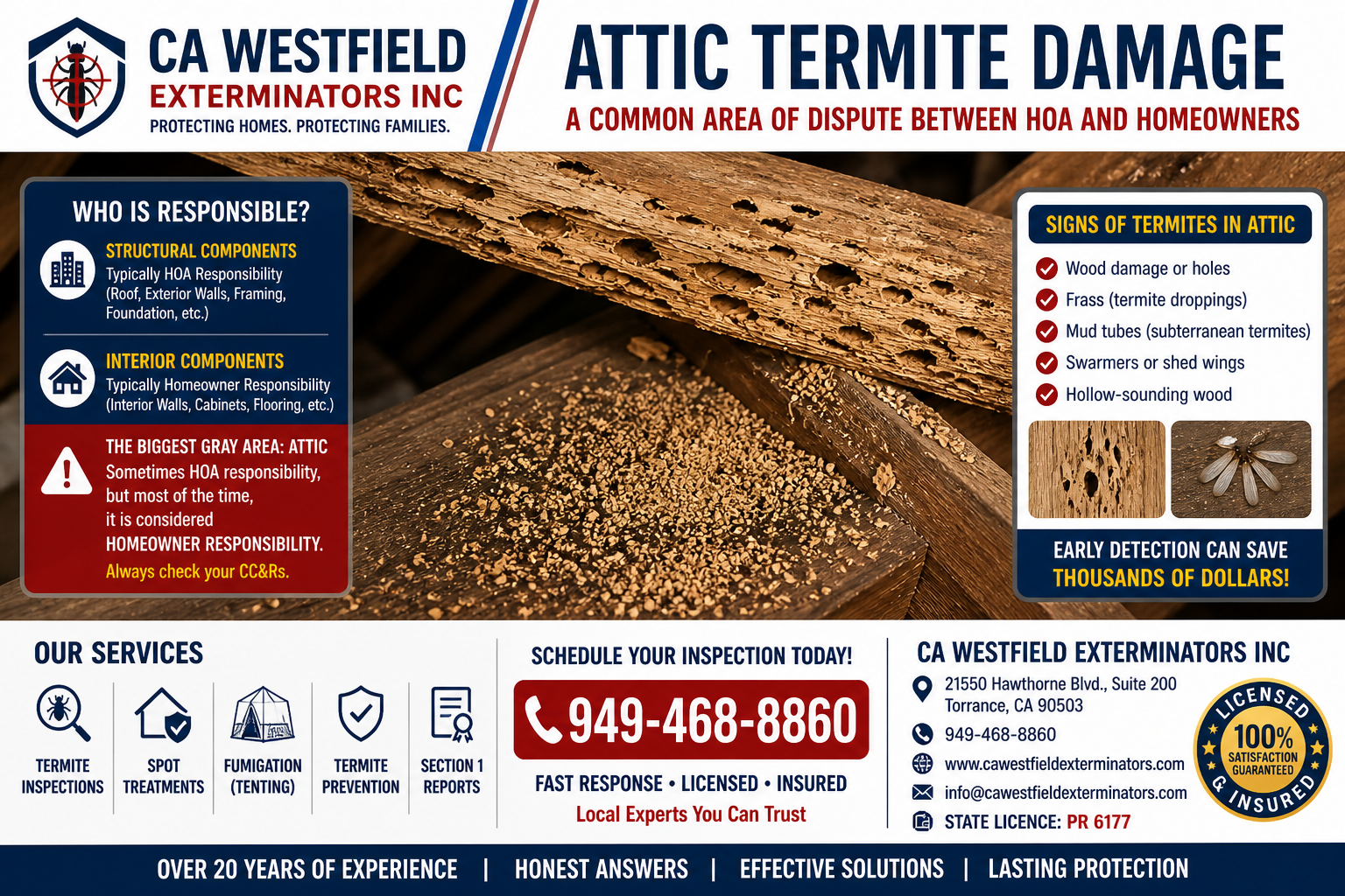 Who Pays for Termite Damage in HOA? (California 2026 Guide)